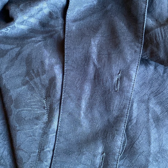 Black-on-Black CARIBBEAN JOE Hawaiian Style Dress Shirt Size XL - Picture 12 of 13